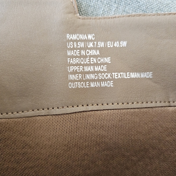 JustFab Ramonia Heeled Boot 9.5W Taupe Camel 3.5" Heel Zip Knee Winter Excellent - Picture 10 of 11